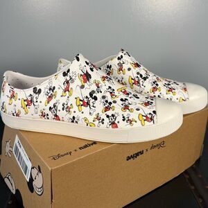 Native Jefferson Shoes Mens Sz 12 Disney Mickey All Over Print  Slip On Sneaker
